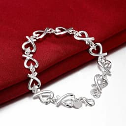 korean trend 925 sterling silver fine heart kelp fashion Bracelet for woman luxury jewelry Wedding party Christmas gifts