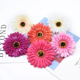 10/50 Pcs Fake Gerbera Scrapbooking Christmas Decorations for Home Accessories Wedding Decorative Flowers Wall Artificial DIY