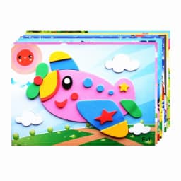 12 Pcs 3D EVA Foam Sticker DIY Cartoon Animal Puzzle Kids Birthday Party Favors Pinata Christmas Carnival Party Favors Reward