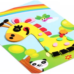 12 Pcs 3D EVA Foam Sticker DIY Cartoon Animal Puzzle Kids Birthday Party Favors Pinata Christmas Carnival Party Favors Reward