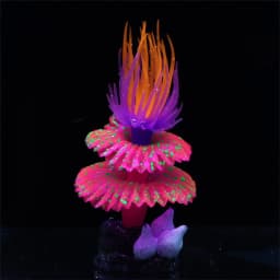 1pc, Fluorescent Sea Worm Coral Ornament, Luminous Aquarium Decoration, Festive Underwater Christmas Tree Design for Stocking St