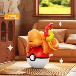 Authentic Pokémon Poké Ball Eevee Handmade Pikachu Night Light Cartoon Doll Desktop Ornament Children's Toys Christmas Gift