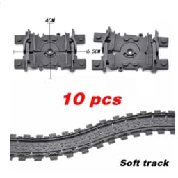 Creative MOC City Traffic Straight Track Curve Lane Change and Track Building Blocks for Children-Boys' Christmas Gift