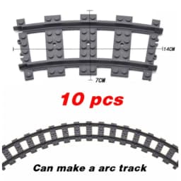 Creative MOC City Traffic Straight Track Curve Lane Change and Track Building Blocks for Children-Boys' Christmas Gift