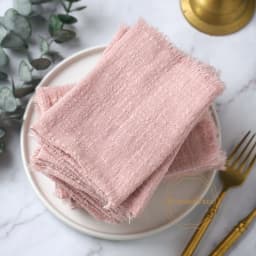 10pcs 32x32cm Cotton Gauze Napkins Retro Burr Design Napkin for Vintage Wedding Receptions Banquets Christmas Table Decoration