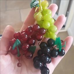 3 Strings of Plastic Artificial Fruits, Mini Mixed Grapes, Christmas Gift Box Decoration Accessories