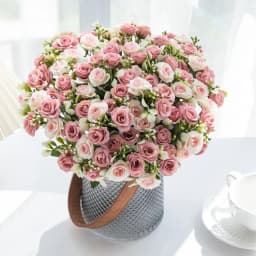 Silk Rose for Wedding Arch Christmas Wreath Decoration Home Room Bonsai Photography Prop Valentine's Day Artificial Fake Flowers