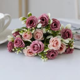 Silk Rose for Wedding Arch Christmas Wreath Decoration Home Room Bonsai Photography Prop Valentine's Day Artificial Fake Flowers