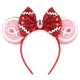 NEW Frozen Snowflake Mouse Ears Headband Girls Boys Sequin 5"Bow Hairband Christmas Festival Party Cosplay Hair Accessories