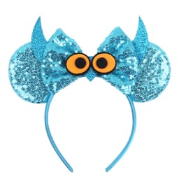 NEW Frozen Snowflake Mouse Ears Headband Girls Boys Sequin 5"Bow Hairband Christmas Festival Party Cosplay Hair Accessories