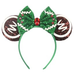 NEW Frozen Snowflake Mouse Ears Headband Girls Boys Sequin 5"Bow Hairband Christmas Festival Party Cosplay Hair Accessories