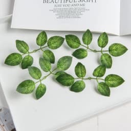 20 Pieces Silk Rose Leaves Plant Wedding Decorative Wreath Scrapbooking Bridal Accessories for Christmas Home Artificial Flowers
