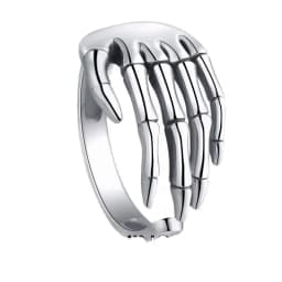 925 Sterling Silver Skeletal Hand Open Rings For Women Party Luxury Designer Jewelry Christmas Accessories