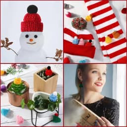10-50Pcs Mini Knitting Hats Christmas DIY Craft Knitting Doll Hats Mini Wool Hat for Christmas Tree Ornaments DIY Hair Accessory