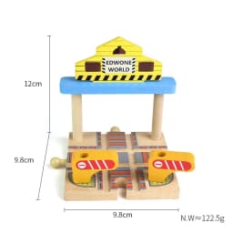 33style DIY Wooden Train Rail Tracks Accessories Wood Railway Track Parts Fit For All Wood Track Toy Christmas Birthday kid Gift