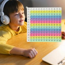 Multiplication Practice Math Games, 12x12 Times Table Learning Board Game, Mathematics Teaching Toys Gift for Birthday Christmas