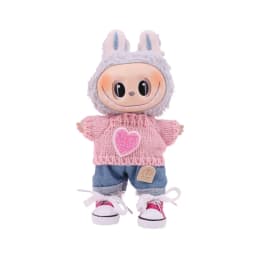Doll Clothes 3 Pcs Set For labubu 17cm Plush Doll Accessories Girl's Toys Birthday And Christmas Gifts
