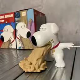 New Pvc Youtooz Family Guy Puking Brian Stewie Griffin Action Figure Model Ornaments Decorate Doll Toys Christmas Toy Gifts