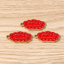 Tusember 10pcs Enamel Christmas Gingerbread House Charms for Christmas Necklaces Earrings Bracelets Pendant Craft
