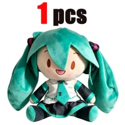 2026 Cartoon Hatsune Miku Plush Doll Toy Anime sakura Miku snow Miku Character Kawaii Sitting posture Fufu Kids Christmas Gift