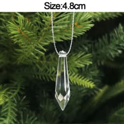 5pcs Christmas Home Decorations Crystal Acrylic Ornaments Snowflake Elk Xmas Tree Hanging Pendants Navidad 2026 New Year Gift