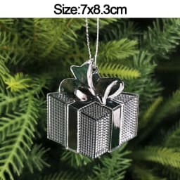 5pcs Christmas Home Decorations Crystal Acrylic Ornaments Snowflake Elk Xmas Tree Hanging Pendants Navidad 2026 New Year Gift