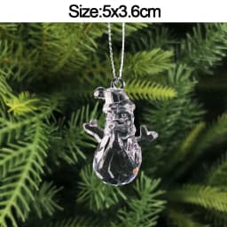 5pcs Christmas Home Decorations Crystal Acrylic Ornaments Snowflake Elk Xmas Tree Hanging Pendants Navidad 2026 New Year Gift
