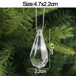 5pcs Christmas Home Decorations Crystal Acrylic Ornaments Snowflake Elk Xmas Tree Hanging Pendants Navidad 2026 New Year Gift