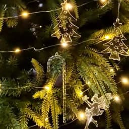 5pcs Christmas Home Decorations Crystal Acrylic Ornaments Snowflake Elk Xmas Tree Hanging Pendants Navidad 2026 New Year Gift