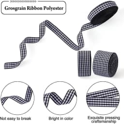 5 Yards Gingham Ribbons for Wedding Christmas Party Decorations Gifts Wrapping DIY Bow Hair Craft Plaid Ribbons Card Buffalo