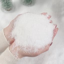 30G Simulation Snowflak Miniature Coarse/Fine Snow Powder Model Christmas/Building Sand Table Scene Layout Materials Diorama Kit