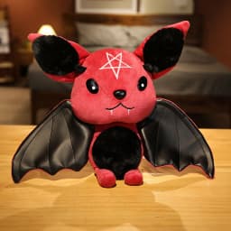 30cm Demon Bat Halloween Plushy Four-color Demon Bat Cartoon Soft Model For Boys and Girls Christmas Halloween Holiday Gifts