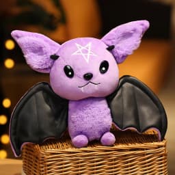 30cm Demon Bat Halloween Plushy Four-color Demon Bat Cartoon Soft Model For Boys and Girls Christmas Halloween Holiday Gifts