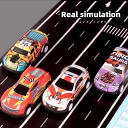 Gift Box Version: 48-Piece Alloy Car Set, Children's Toy Car, Tin Car, Racing Model, Classic Car Model, Christmas Gift