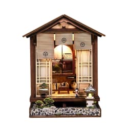 New Moss Lamp & Garden DIY Wooden Bookend 3D Puzzle - Hand Assembly Miniature House Model, Home Decor, Christmas Black Friday