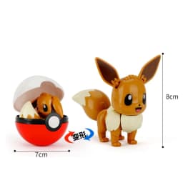 Authentic Pokemon PokeballAction Figure MEWTWO GENGAR PIKACHU Mobile Handheld Model Ornament Children's Toys Christmas Gifts