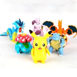 Authentic Pokemon PokeballAction Figure MEWTWO GENGAR PIKACHU Mobile Handheld Model Ornament Children's Toys Christmas Gifts