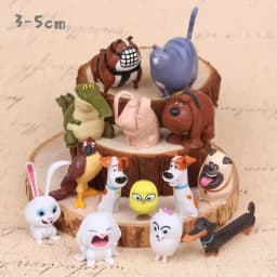 New 14 pcs Secret Pets PVC Rabbit Snowball Gidget Mel Dog Max Duke Cat Action Figure Toys Christmas Gift Toy