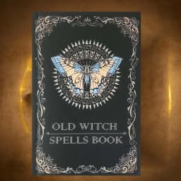 Old Witch Spells Book - Essential Tool for Witches & Wizard Beginners, Perfect for Birthdays, Easter, Christmas, Halloween Gift
