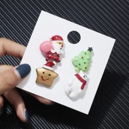 3pcs/set Merry Christmas Brooches Christmas Socks Christmas Tree Elk Enamel Badge Small Brooch Women Fashion Party Jewelry Gifts