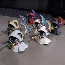 New In Stock Sickle Reaper Cat Twisted Egg Blind Box Reaper Shaped Cat Action Figure Collection Ornament Perfect Christmas Gifts