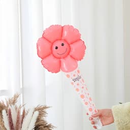 30 Handheld Balloons, Birthday Gift Balloons, Halloween & Christmas Decorations, Daisy Face Design, Kids Party Supplies