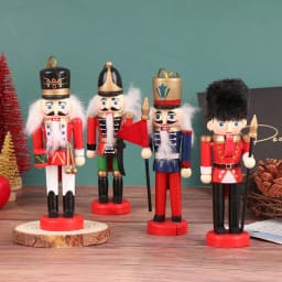 13CM Nutcracker Puppet Soldier Ornaments Christmas Pendant Desktop Decoration Cartoons Soldiers Band Dolls Nutcracker Home Decor