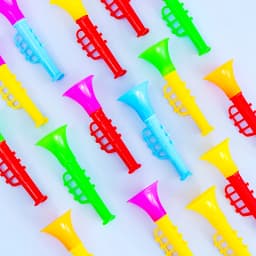 12PC Colorful Mini Blowing Trumpet Musical Instruments Kids Birthday Baby Shower Party Gift Toys Christmas Carnival Party Prizes
