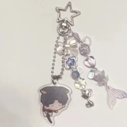 Game Love and Deepspace Cartoon Keychain Coquettish Fairytale Lily of the Valley Handbag Pendant Key Ring Christmas Gift
