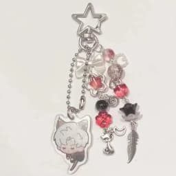 Game Love and Deepspace Cartoon Keychain Coquettish Fairytale Lily of the Valley Handbag Pendant Key Ring Christmas Gift