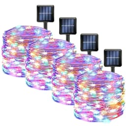 1 2 3 4 5Packs Solar Led Fairy Light Outdoor Christmas Lights 8Modes Copper Wire Lights Waterproof Garden Tree Patio Decor