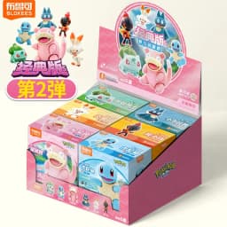 BLOKEES Pokemon Figure Pikachu Bulbasaur Squirtle Charizard Eevee Ceruledge Greninja Action Figure Toys Collect Christmas Gift