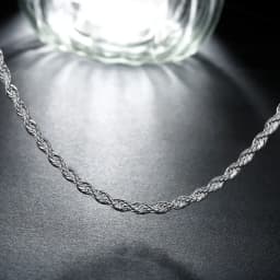 40-60cm wholesale 925 Sterling Silver Necklaces Jewelry 4MM Rope Chain Fashion Men's Women Necklace Christmas Gifts