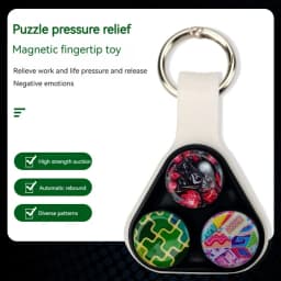 New Hand Spinner Series Elastic Magnet Toy Colorful Decompression Fidget Spinner Toys for Adults Kids Christmas Gifts